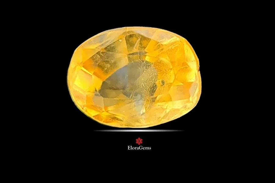 Yellow Sapphire (Pukhraj) 6x5 MM 0.67 carats