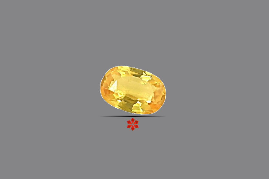 Yellow Sapphire (Pushparag) 7x5 MM 0.9 carats