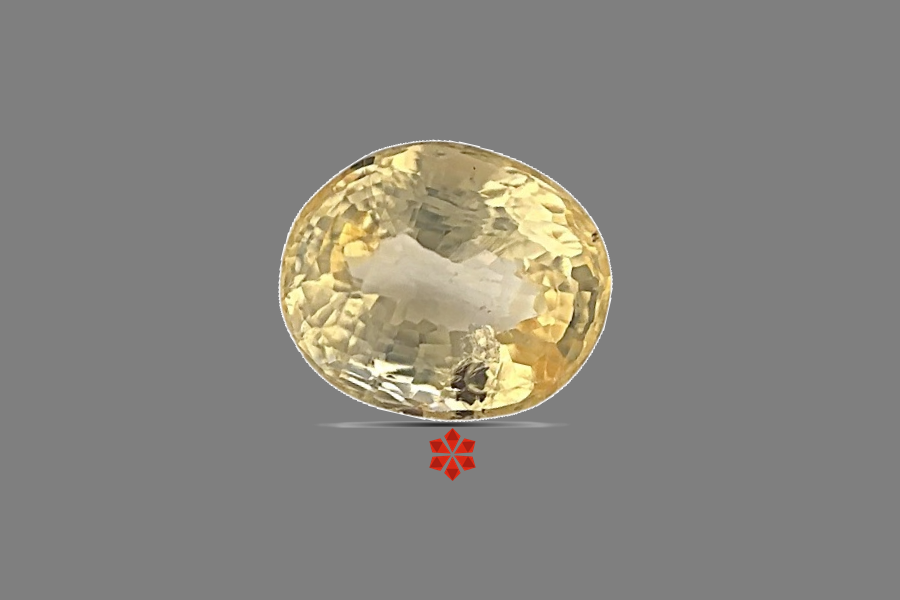 Yellow Sapphire (Pushparag) 9x7 MM 3.22 carats