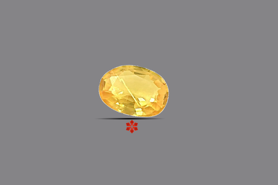 Yellow Sapphire (Pushparag) 7x5 MM 0.91 carats
