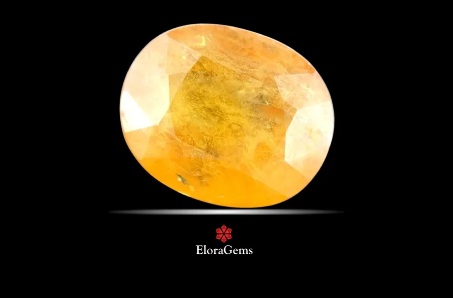 Yellow Sapphire (Pushparag) 14x11 MM 10.1 carats