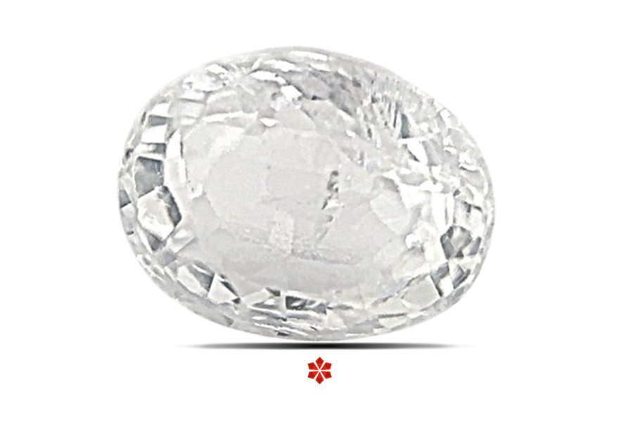White Sapphire 7x6 MM 1.68 carats