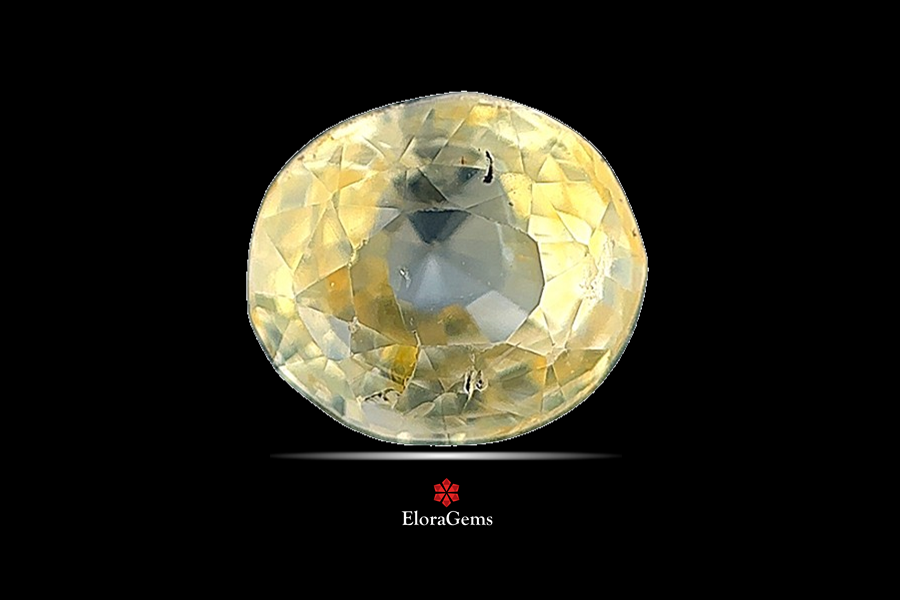 Yellow Sapphire (Pushparag) 9x8 MM 2.9 carats