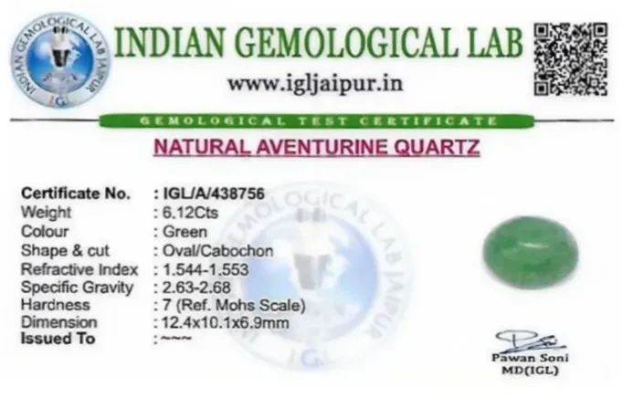 Aventurine 12x10 MM 6.12 carats
