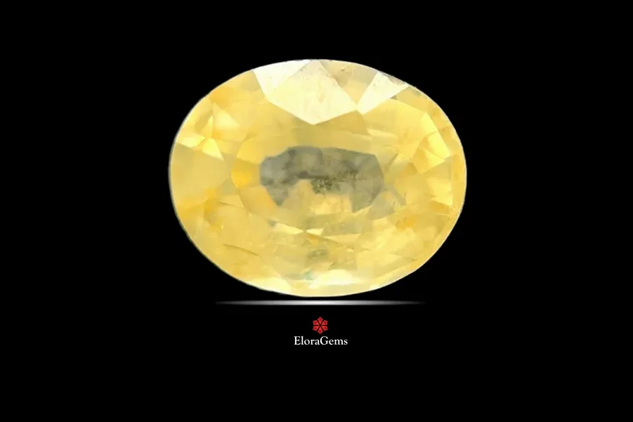 Yellow Sapphire (Pukhraj) 7x6 MM 1.24 carats