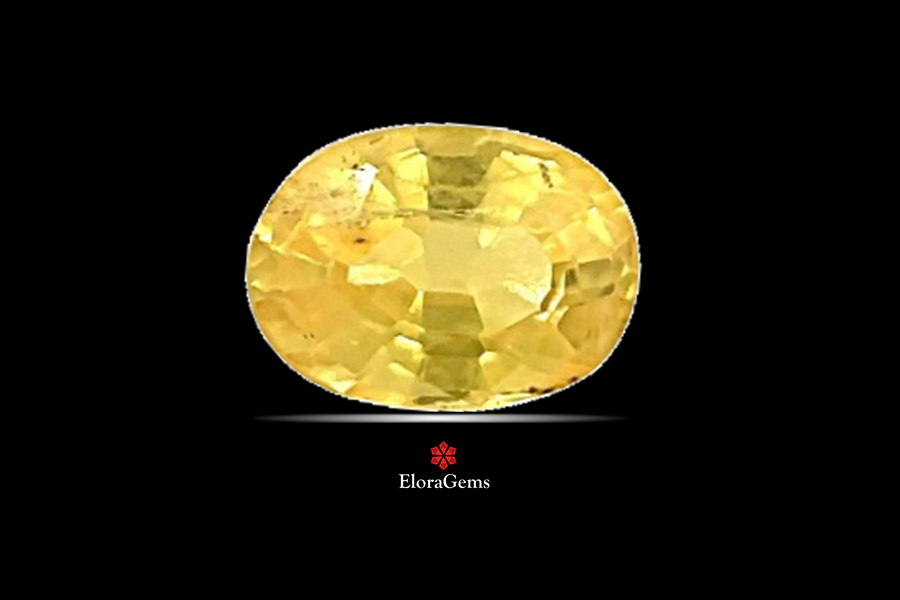 Yellow Sapphire (Pushparag) 7x5 MM 1.22 carats