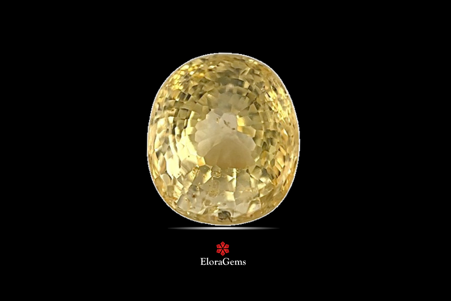 Yellow Sapphire (Pushparag) 8x7 MM 3.31 carats