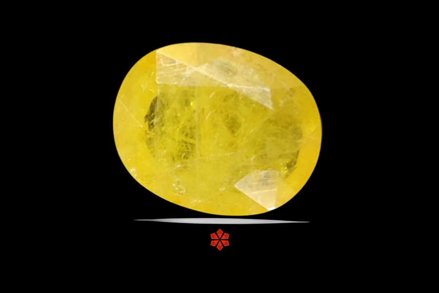 Yellow Sapphire (Pushparag) 11x9 MM 4 carats