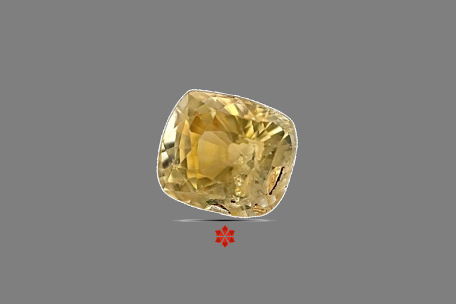 Yellow Sapphire (Pushparag) 7x6 MM 2 carats