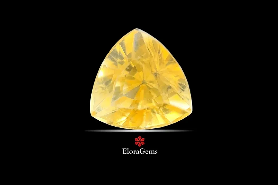 Yellow Sapphire (Pukhraj) 6x6 MM 0.88 carats