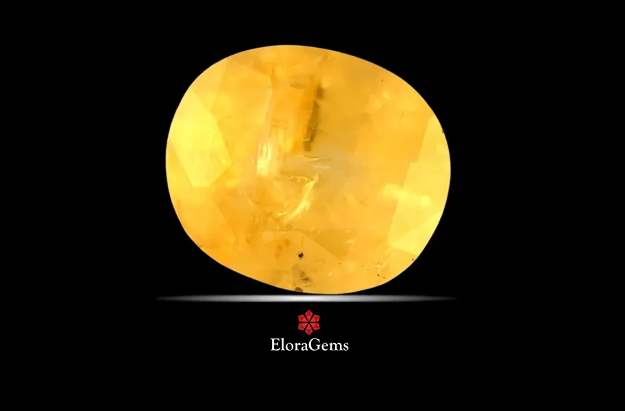 Yellow Sapphire (Pushparag) 11x10 MM 6.47 carats