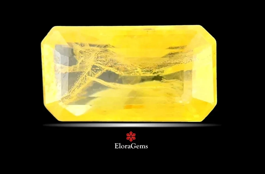 Yellow Sapphire (Pushparag) 12x6 MM 3.84 carats