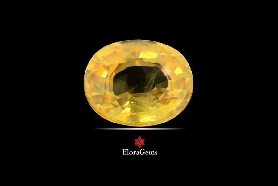 Yellow Sapphire (Pukhraj) 8x6 MM 1.9 carats