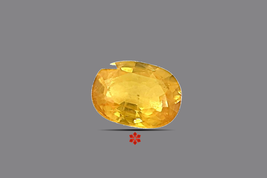Yellow Sapphire (Pushparag) 9x7 MM 2.65 carats