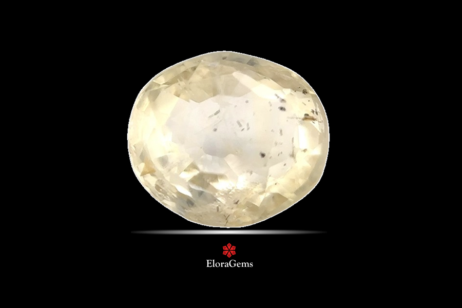 Yellow Sapphire (Pushparag) 9x8 MM 3.07 carats