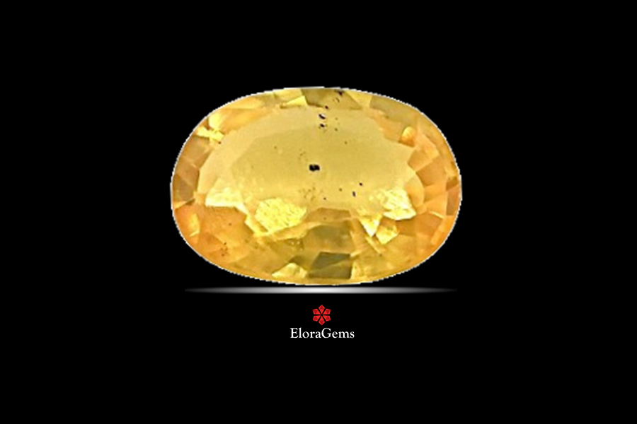 Yellow Sapphire (Pushparag) 7x5 MM 1 carats