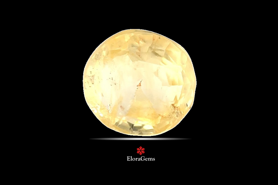 Yellow Sapphire (Pushparag) 8x8 MM 3 carats