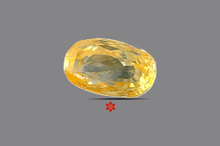 Yellow Sapphire (Pushparag) 8x5 MM 1.53 carats