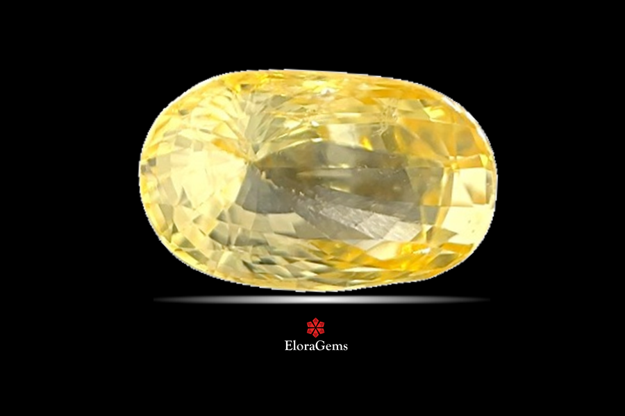 Yellow Sapphire (Pushparag) 12x7 MM 5.1 carats