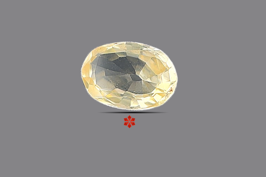 Yellow Sapphire (Pushparag) 8x6 MM 1.02 carats
