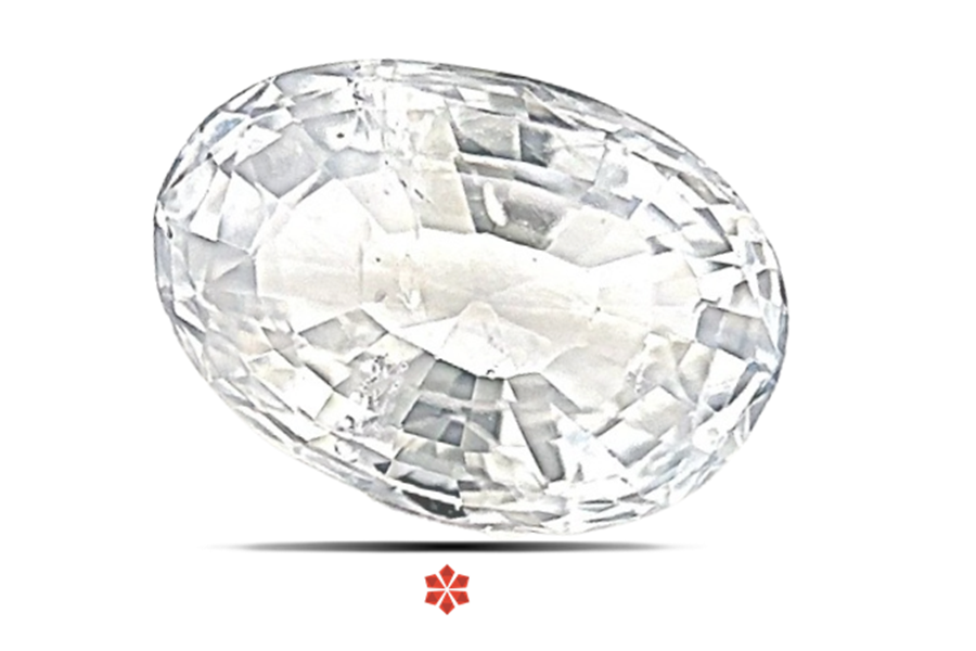 White Sapphire 10x7 MM 2.82 carats