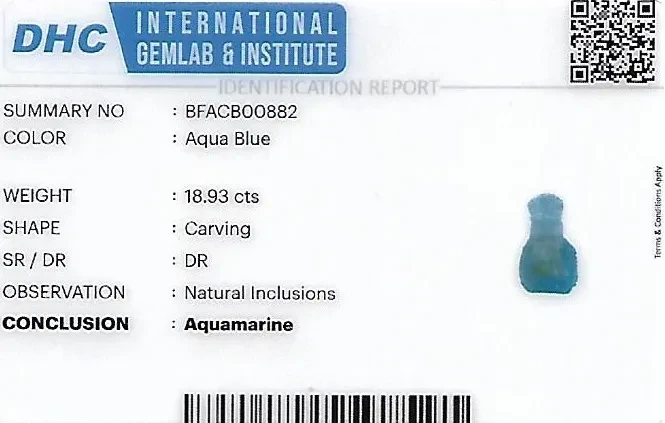 Aquamarine 0x0 MM 18.93 carats