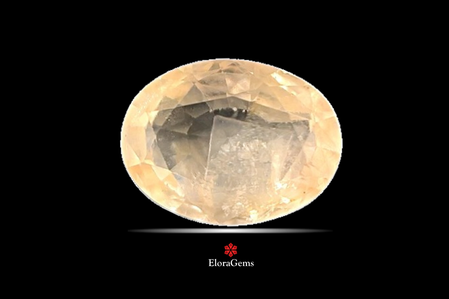 Yellow Sapphire (Pushparag) 11x8 MM 3.36 carats