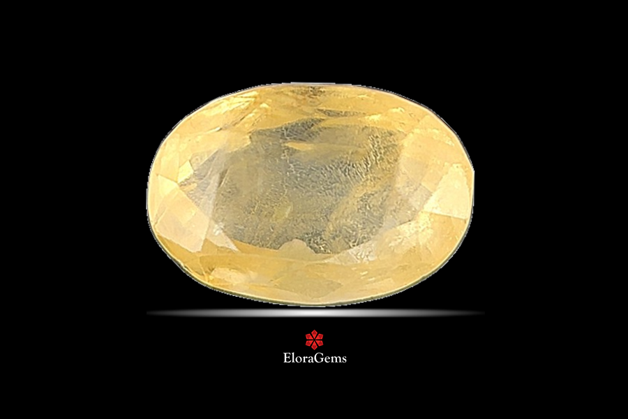 Yellow Sapphire (Pushparag) 10x7 MM 3 carats