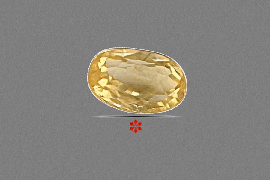 Yellow Sapphire (Pushparag) 8x5 MM 1.68 carats