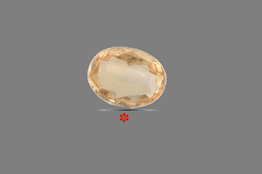 Padparadscha Sapphire 7x6 MM 0.98 carats