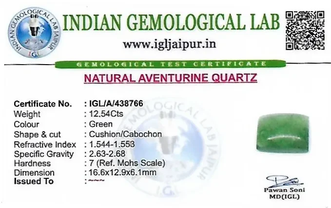 Aventurine 17x13 MM 12.54 carats