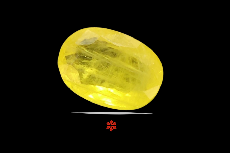 Yellow Sapphire (Pushparag) 11x8 MM 3.7 carats