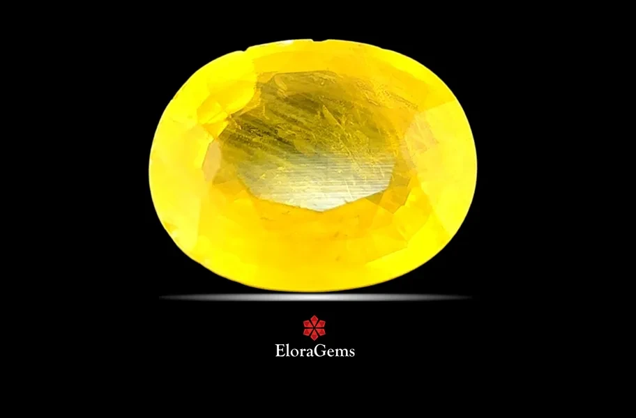 Yellow Sapphire (Pushparag) 10x8 MM 3 carats