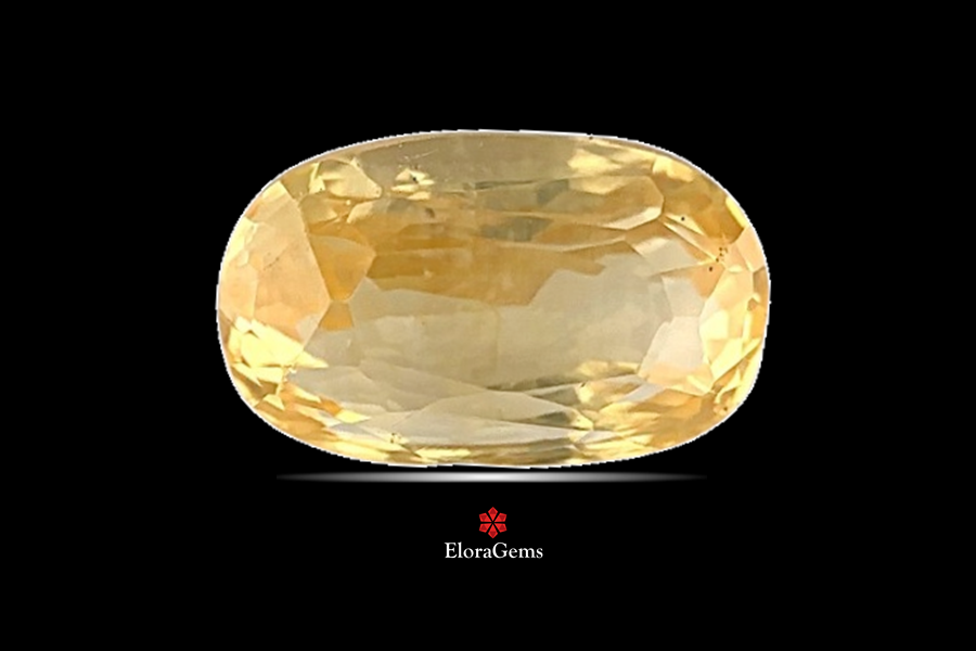 Yellow Sapphire (Pushparag) 10x6 MM 3.56 carats