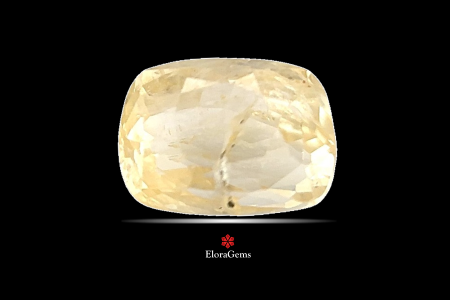 Yellow Sapphire (Pushparag) 9x6 MM 3 carats
