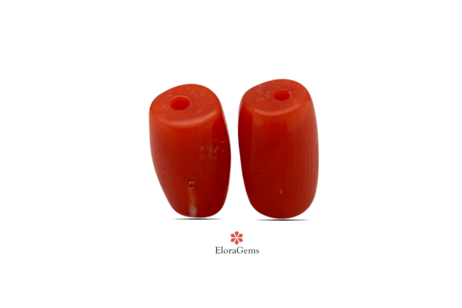 Red Coral (Pavalam) 8x4 MM 2.45 carats