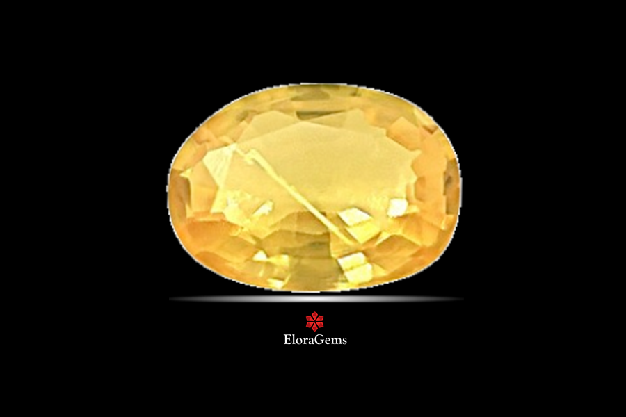 Yellow Sapphire (Pushparag) 7x5 MM 0.91 carats