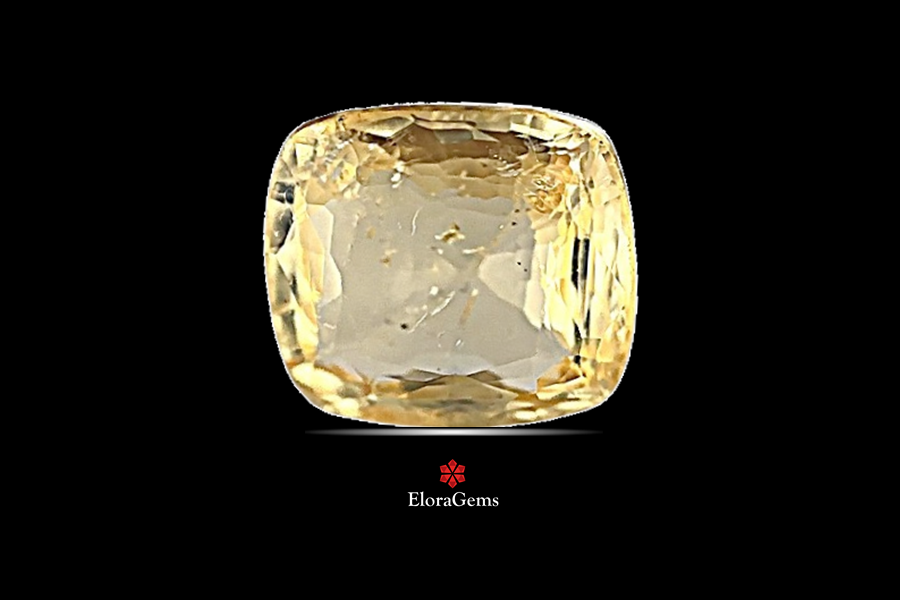 Yellow Sapphire (Pushparag) 9x8 MM 3.46 carats