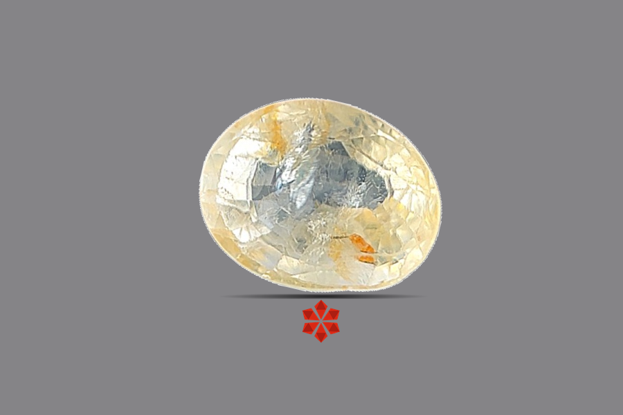 Yellow Sapphire (Pushparag) 8x7 MM 2.08 carats