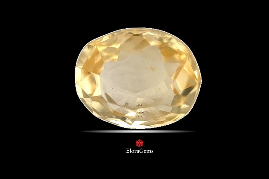 Yellow Sapphire (Pushparag) 6x5 MM 0.74 carats