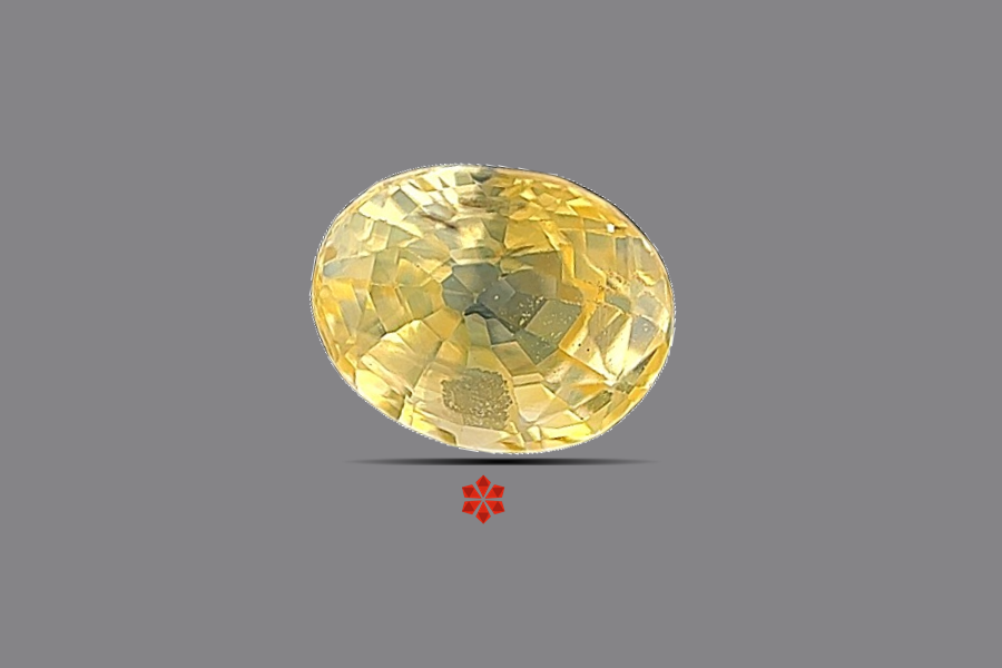 Yellow Sapphire (Pushparag) 7x6 MM 1.5 carats