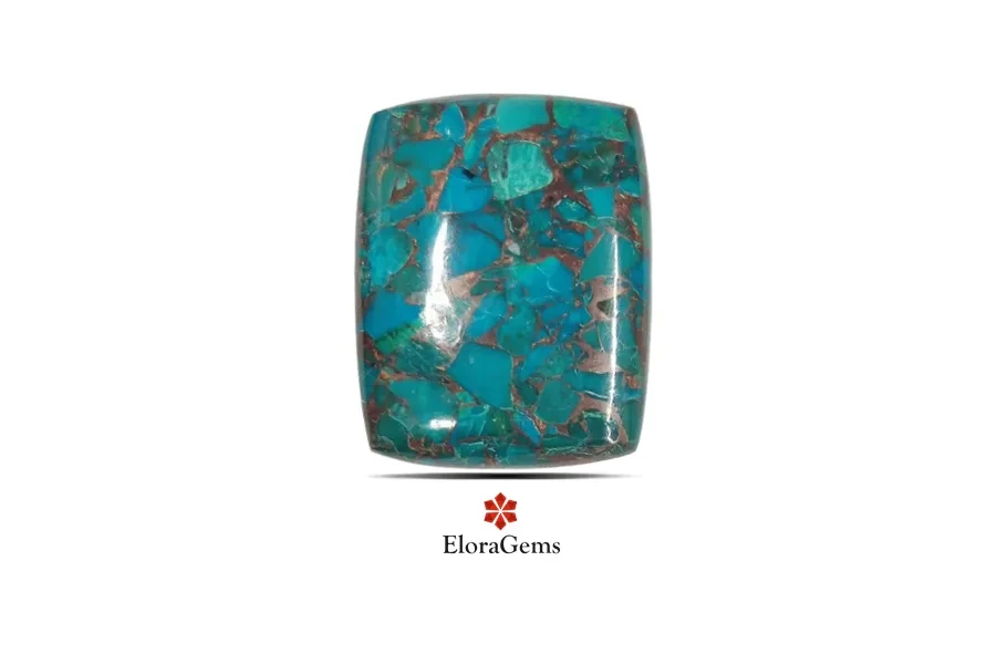 Mohave Chrysocolla Copper 31x25 MM 38.16 carats