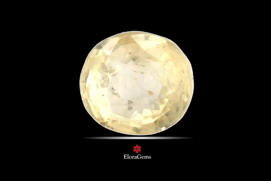 Yellow Sapphire (Pushparag) 9x8 MM 3.32 carats
