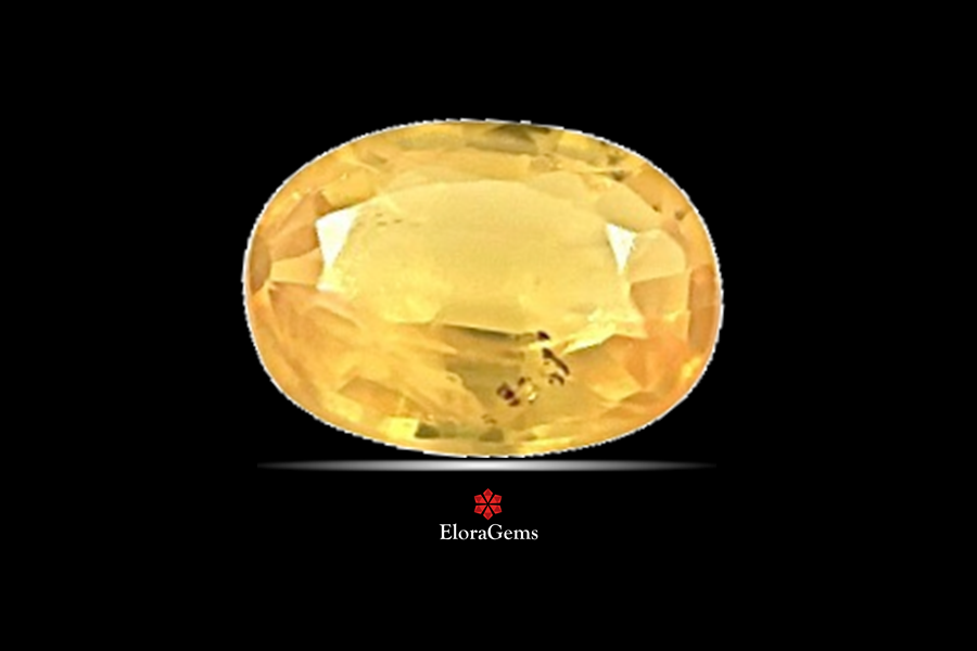 Yellow Sapphire (Pushparag) 7x5 MM 1 carats