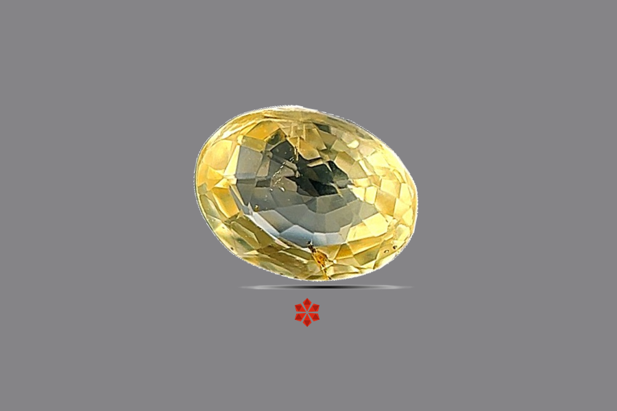 Yellow Sapphire (Pushparag) 8x6 MM 1.6 carats