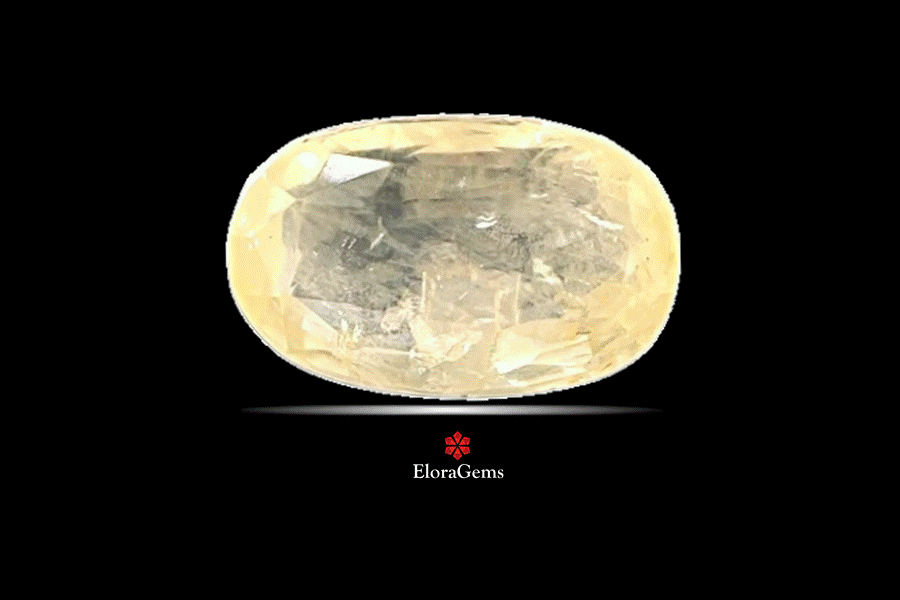 Yellow Sapphire (Pushparag) 11x7 MM 3.6 carats