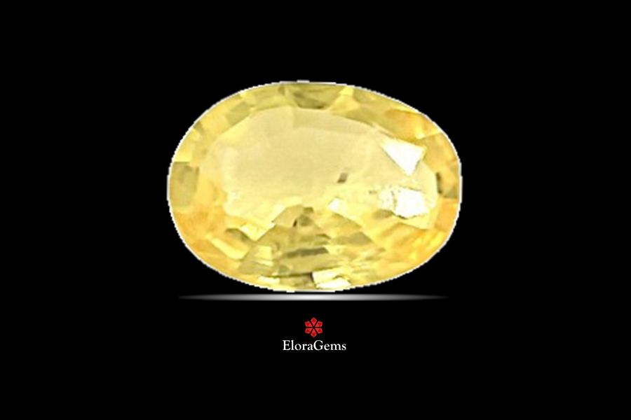 Yellow Sapphire (Pushparag) 7x5 MM 0.8 carats