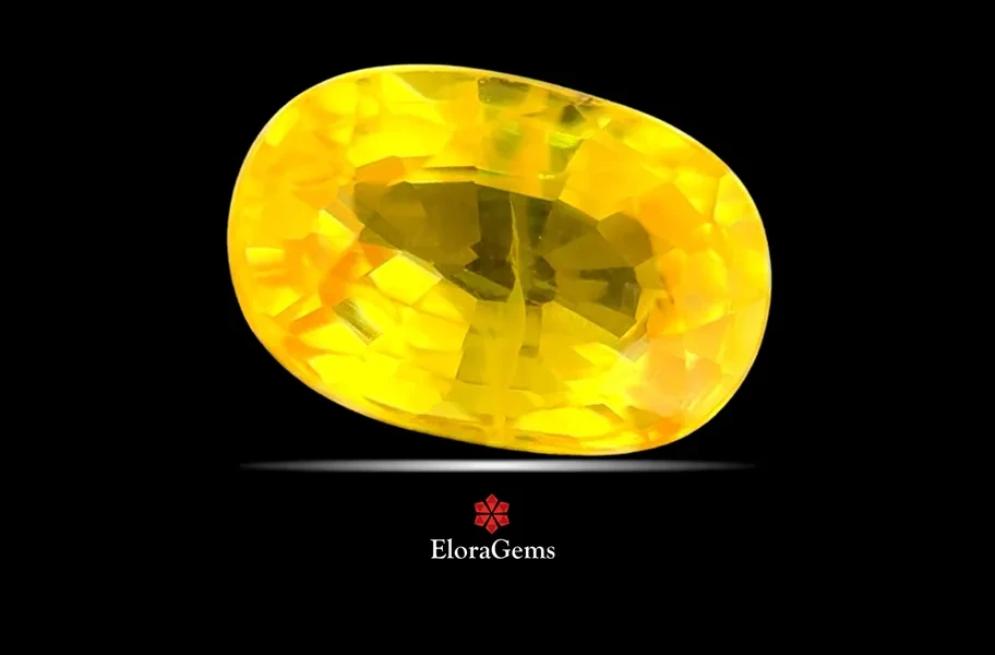 Yellow Sapphire (Pushparag) 8x5 MM 1.41 carats