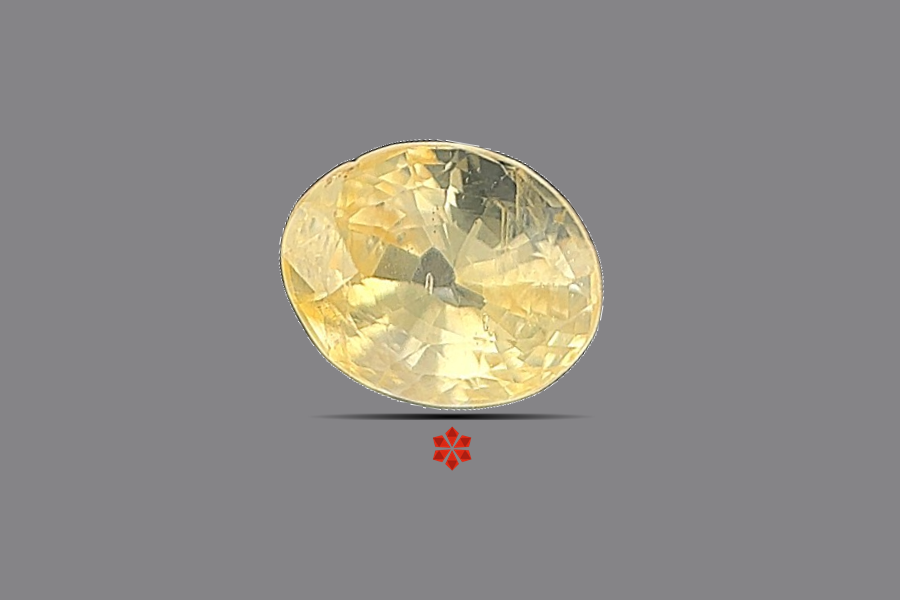 Yellow Sapphire (Pushparag) 8x6 MM 1.8 carats