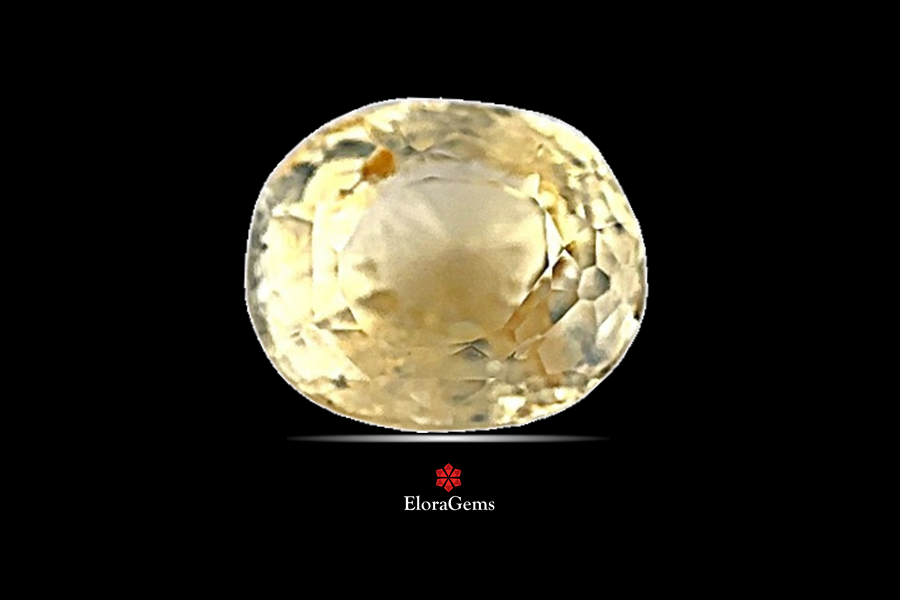 Yellow Sapphire (Pushparag) 9x7 MM 3.1 carats